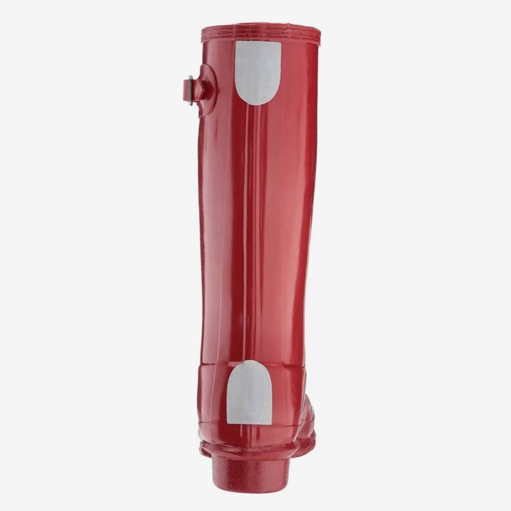💦NEW Hunter Military Red Original Kids' Gloss Rain Boot sz 1 - Picture 3 of 9